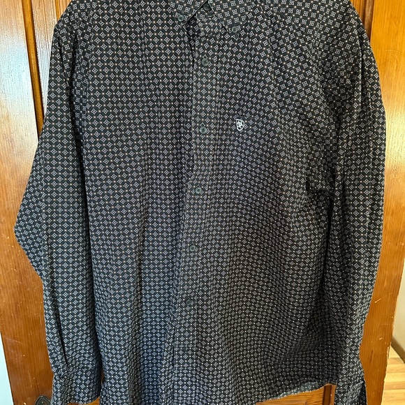 Ariat Other - Ariat Black and Purple Casual Button Down Shirt